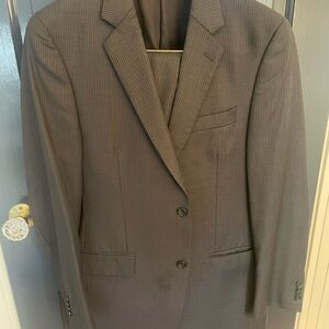 Alfani Charcoal Pinstripe Suit